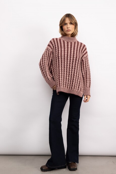 Sweater Edith Long Bordó