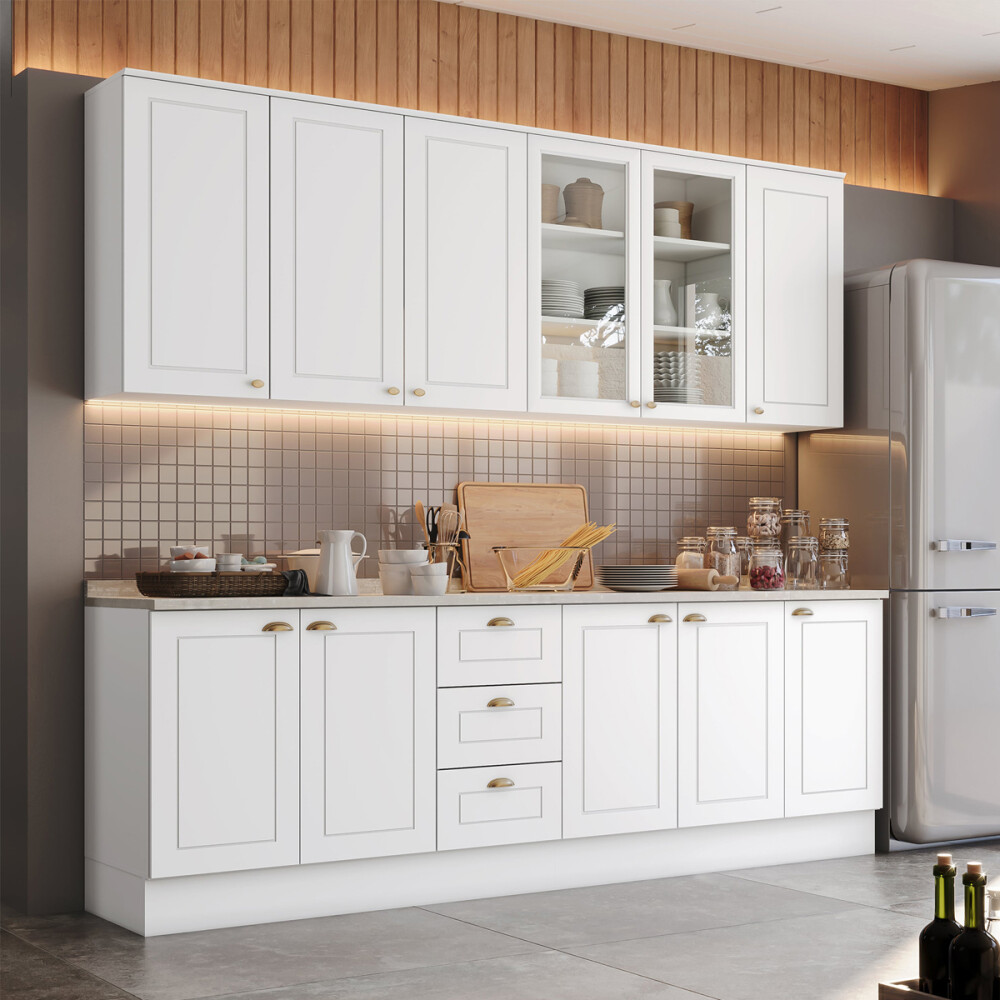 BAJO MESADA ARMARIO 1 PUERTA - LÍNEA AMERICANA BLANCO