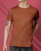 Remera Gamuzada Bordada Marron