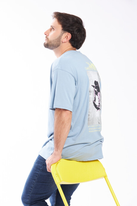 T-SHIRT VALVI DIXIE Azul Piedra