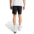 Short de Hombre Adidas Essentials Piqué 3 Rayas Negro - Blanco
