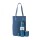 Kit Completo Bala + Matera Bolsito Croco Azul