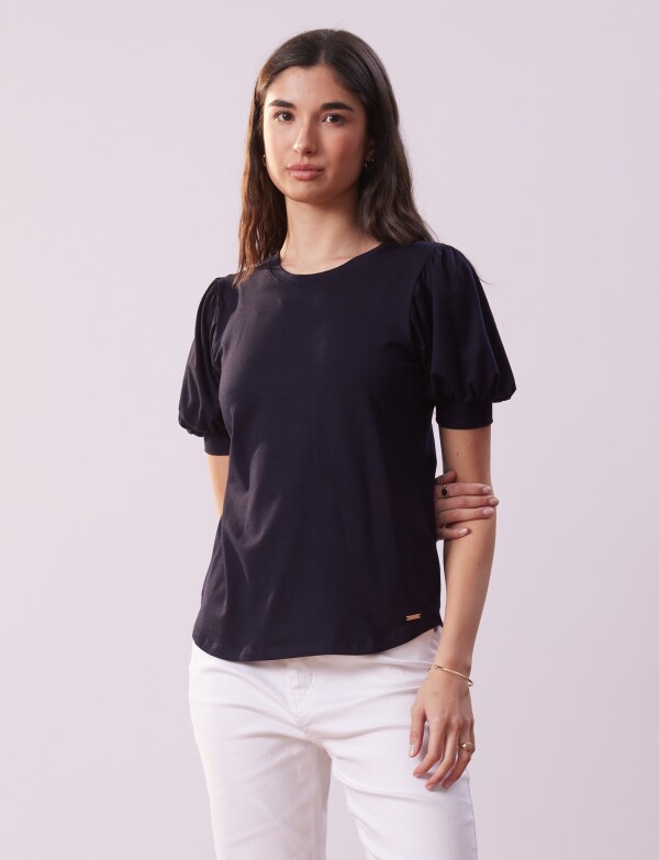 Remera Manga Balloon AZUL