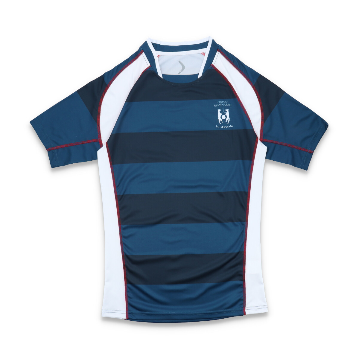 Tshirt Rugby Secundaria Colegio Seminario - Azul/Blanco 
