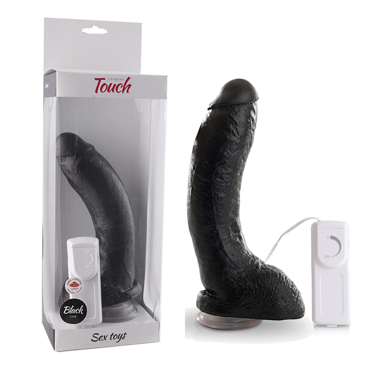 Vibrador Realístico Jeff Stricker Con Ventosa - Negro 