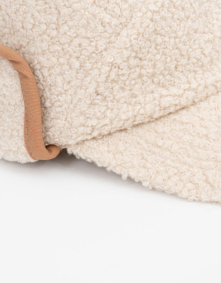 Caps Gorra De Corderito - Blanco Crudo