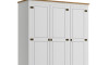 Ropero 3 Puertas 2 Cajones Madera - Linea Mexicana Blanco
