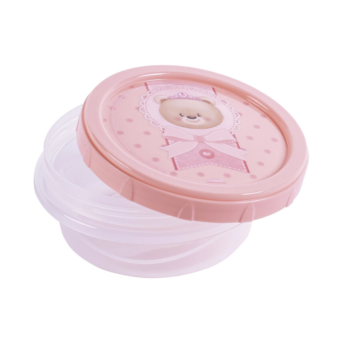 BAZAR PLASTICO RECIP. ROSCA DEC. 390 ML OSOS ROSA - Único 