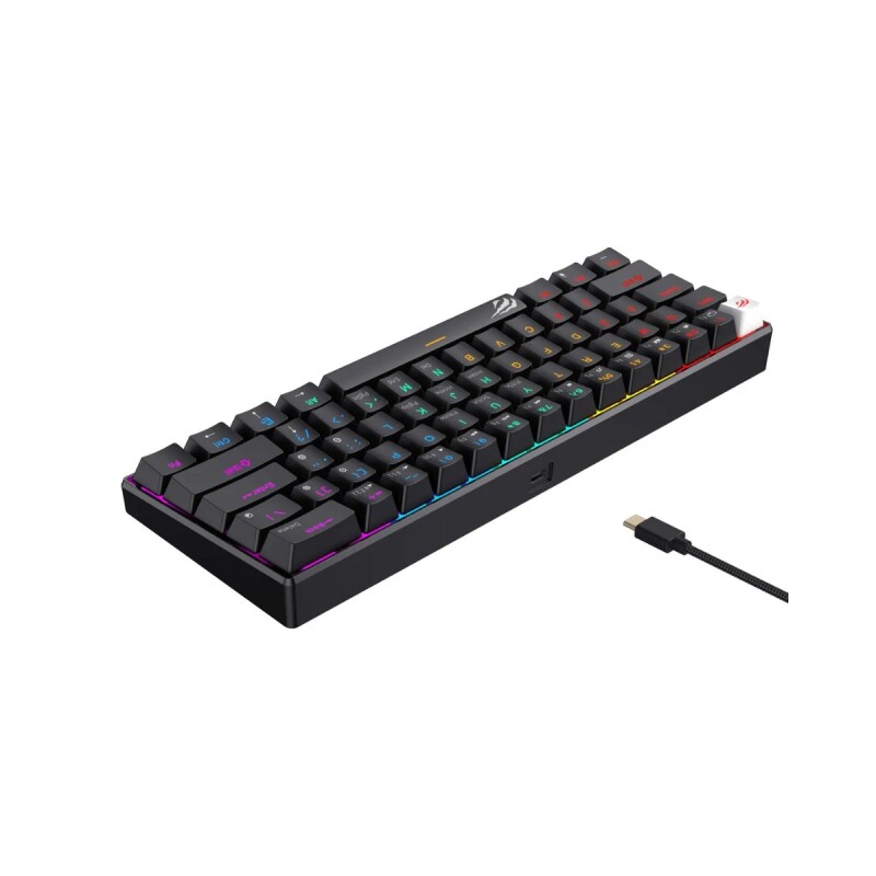 Teclado Gamer Havit KB903L Negro RGB Retroiluminado Teclado Gamer Havit KB903L Negro RGB Retroiluminado