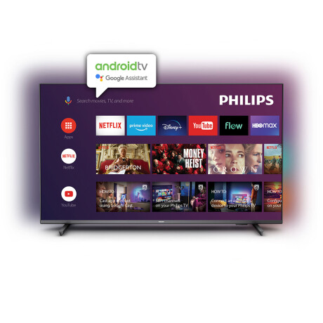Smart TV Philips 65" 4K Android y Ambilighty 65PUD7906/55