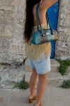Baguette Bag Turquesa / Negro