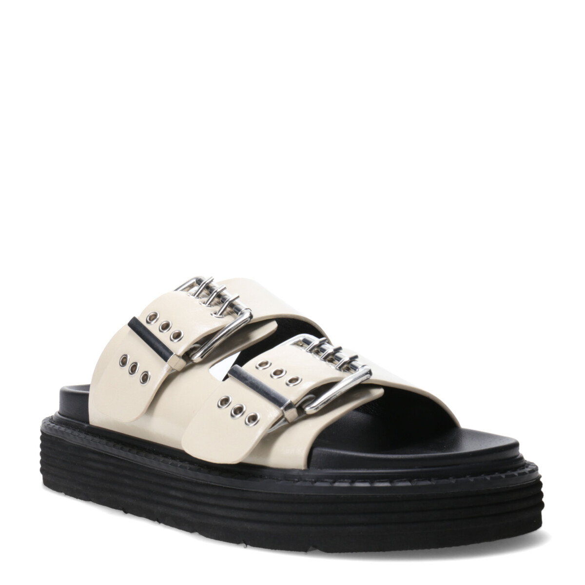 Sandalia MAVIK con doble hebilla MissCarol - Offwhite 
