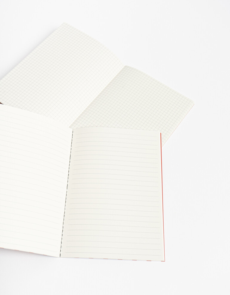 Anotadores Cuadernos y Memos Cuaderno Set Set De 2 Cuadernos. Contiene Un Cuaderno Rayado Y Uno Cuadriculado De 40 Páginas Cada Uno - Combinacion Tricolor