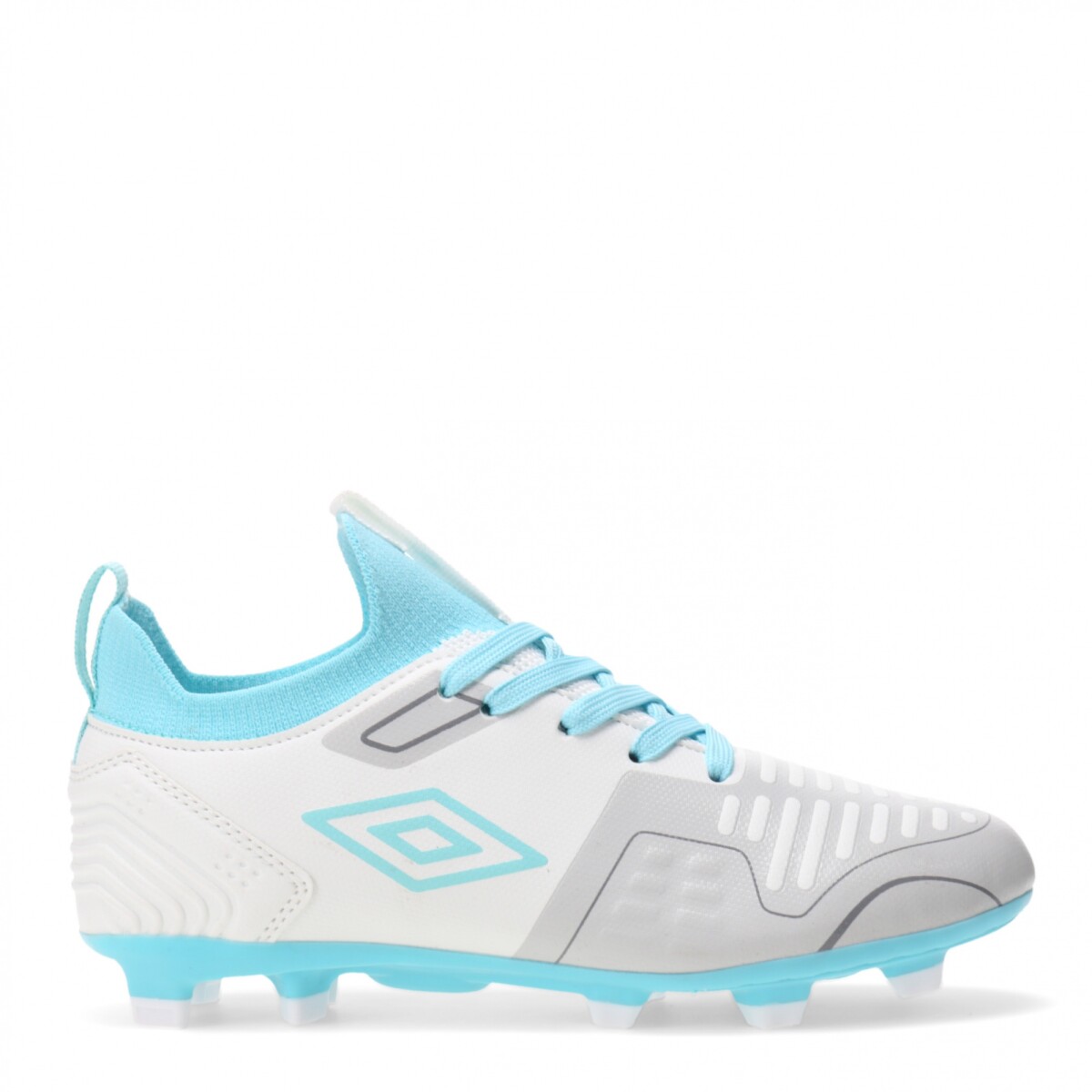 Championes Infantiles Umbro Flash HG - Blanco - Celeste 