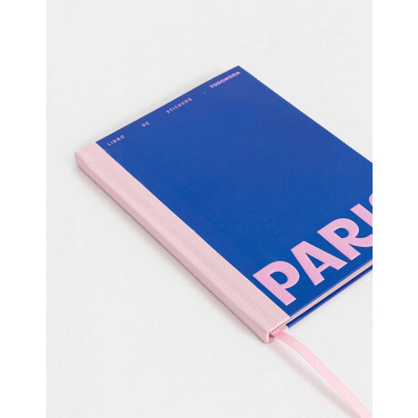 Libro De Stickers Journaling Azul Medio