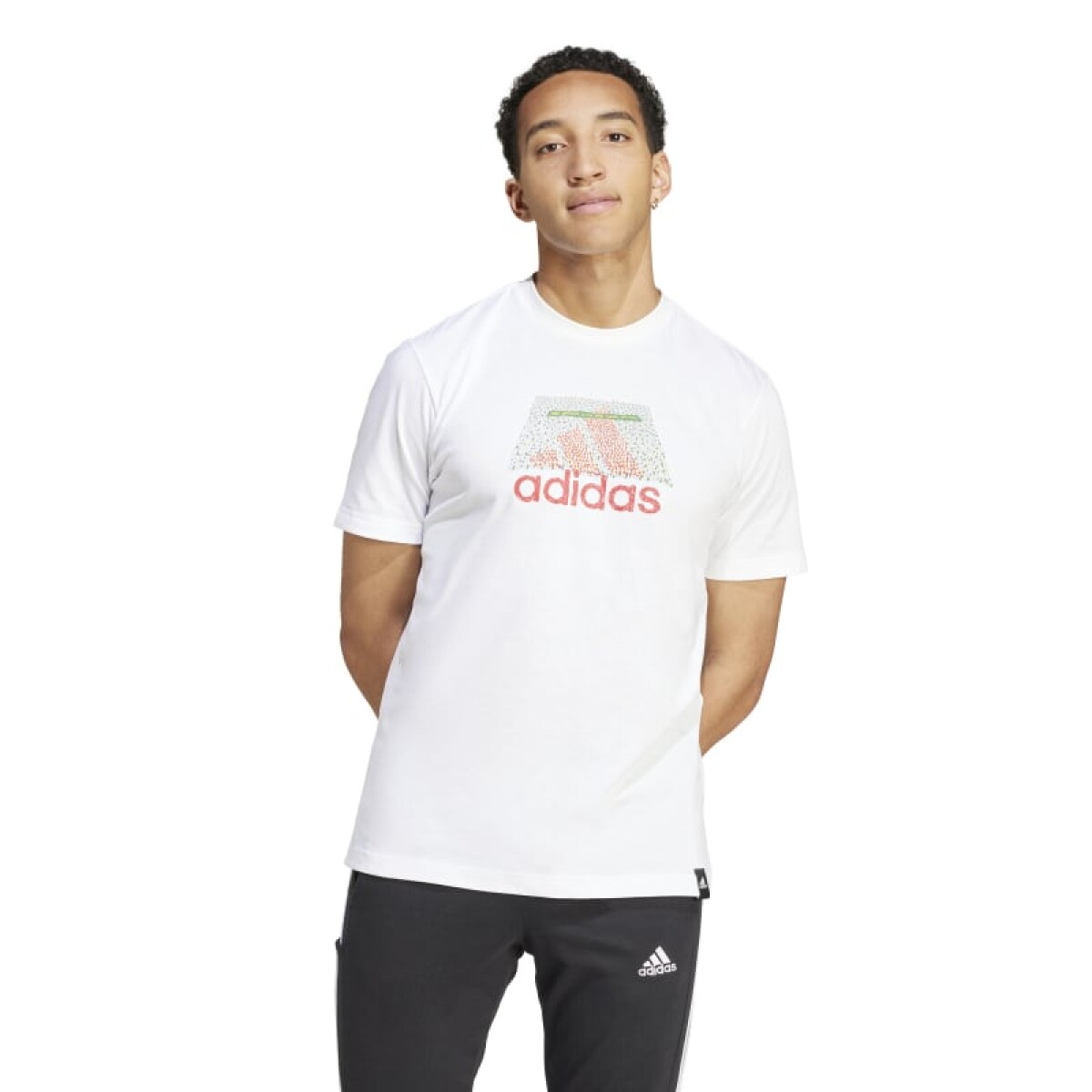 Remera Adidas Codes Bardge de Hombre - IW2640 - Blanco 
