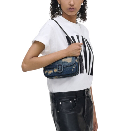 MARC JACOBS - THE RIP AND REPAIR DENIM CLOVER SHOULDER BAG 491