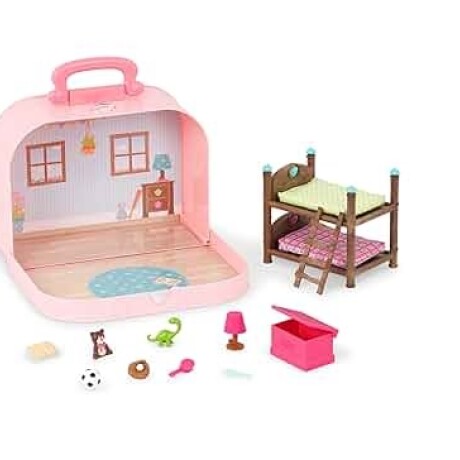 set de espacios divertidos Juego de dormitorio con maleta de viaje