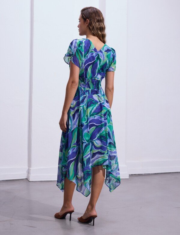Vestido Dolman AZUL/MULTI