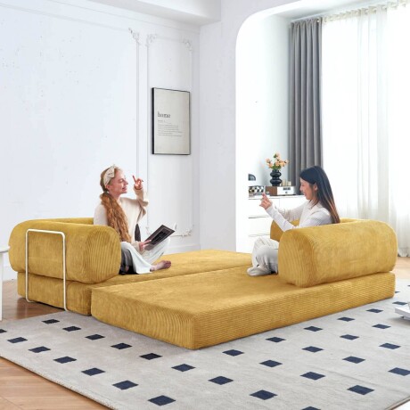 Sillón Cama 2 Cuerpos CloudNest Amarillo