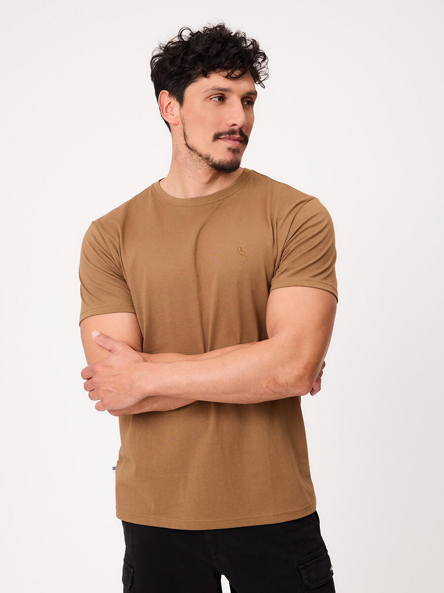 T-SHIRT GOLFO S27 POLANCO - Tostado 