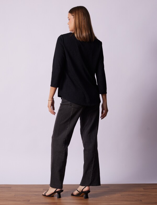 Blusa Labrada NEGRO