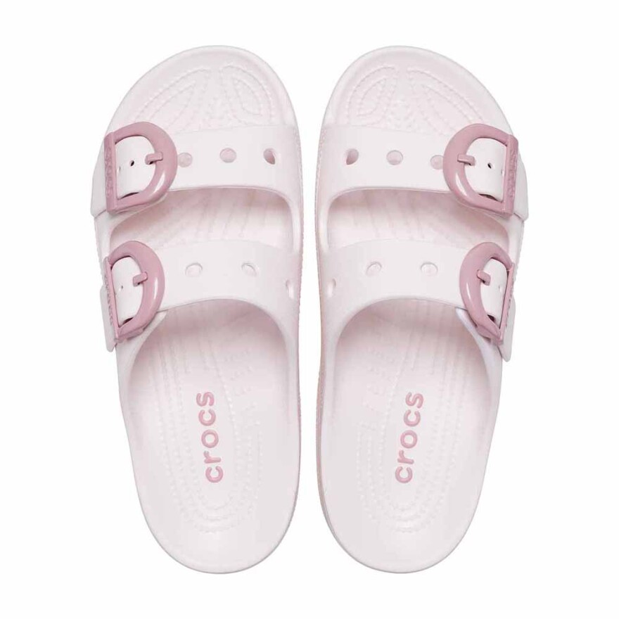 Sandalias Crocs Saturday Enamel Buckle Sandal W Mujer Bubble Ice