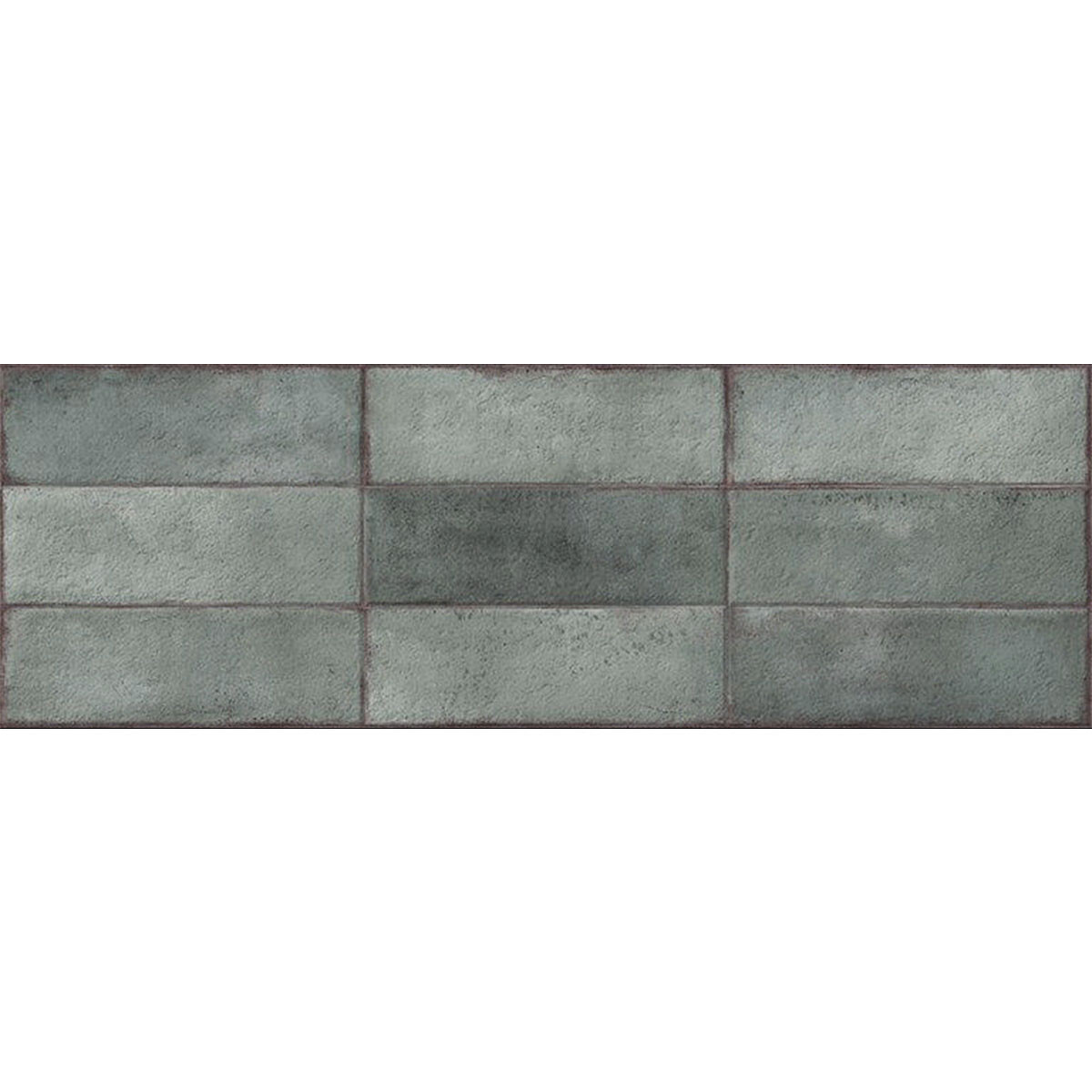 Ceramica Revestimiento Brillo Verde Brick 30X90 Rectificado 