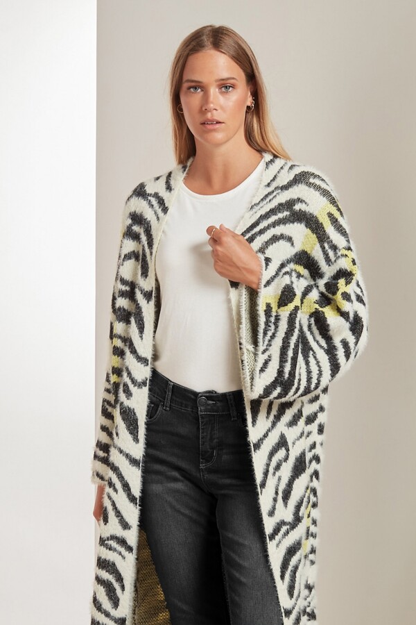 Cardigan Zebra BLANCO/MULTI