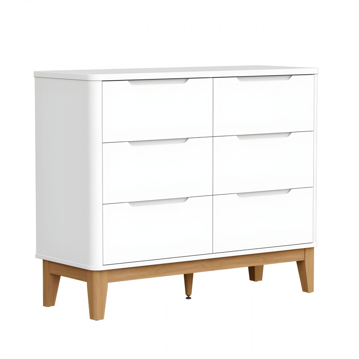 Cómoda 6 Cajones Infantil - Boom - Blanco 