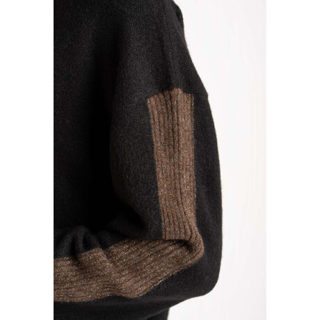 Polera Combinada Negro