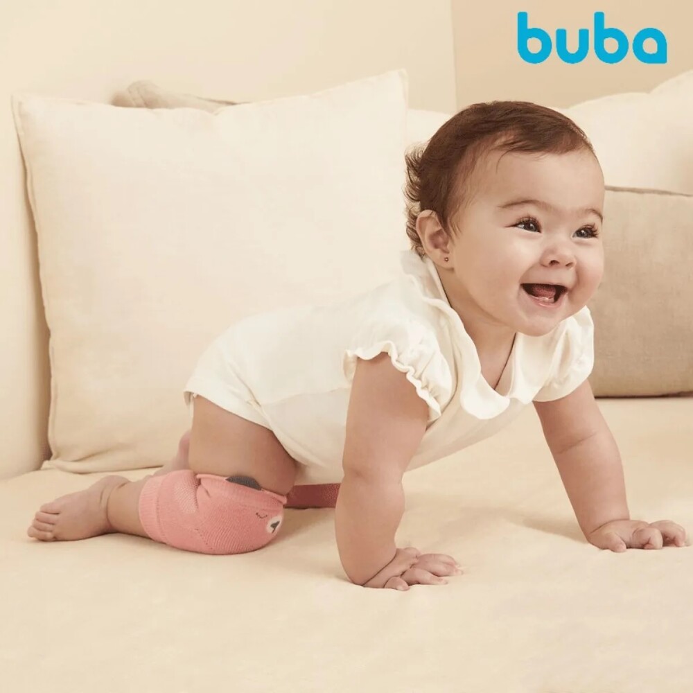 Rodilleras gateo BUBA Carita Rosa