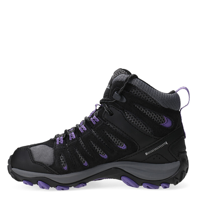 Bota de Mujer Merrell Crosslander 3 Mid Negro - Púrpura