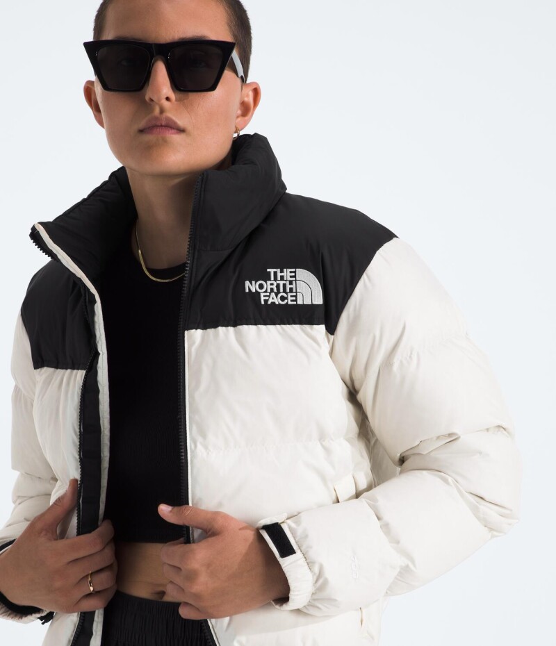 Campera de Pluma 1996 Nuptse mujer White Dune/tnf Black/r