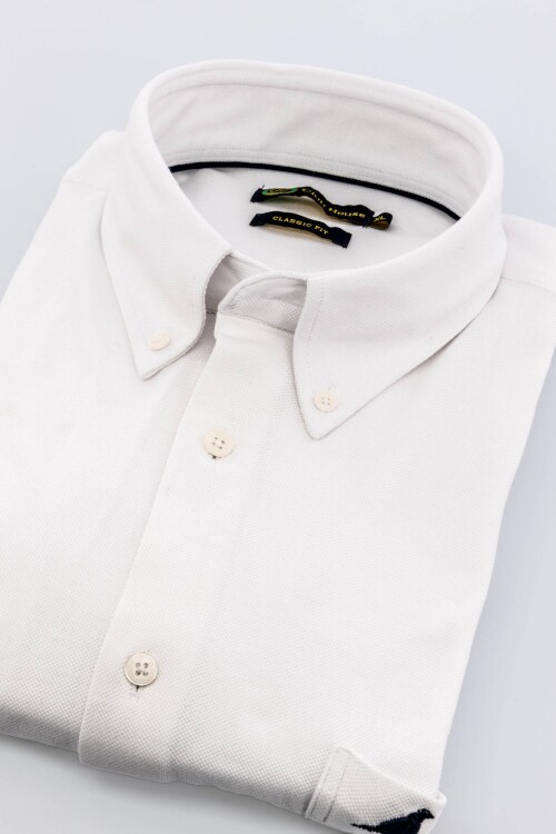 Camisa Jersey clásica Blanco