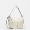 Cartera Al Hombro Lua En Napa Blanco