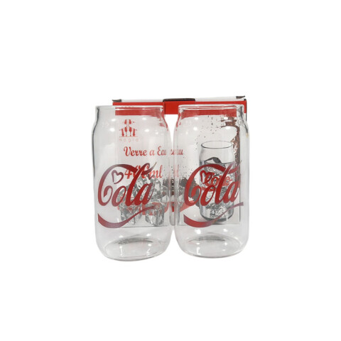 Vaso de vidrio coca retro x 2 400ml cada uno Vaso De Vidrio Coca Retro X 2 400ml Cada Uno