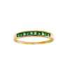 Anillo Sin Fin-Oro Bajo-Piedra Esmeralda-AN8149 conpiedra