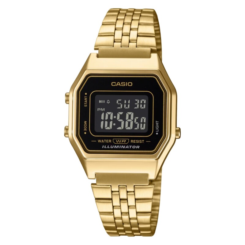 Reloj Casio Retro LA680WGA-1BDF unisex Dorado