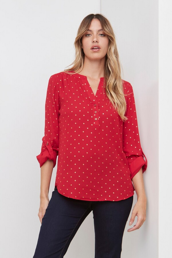 Blusa Brillo ROJO