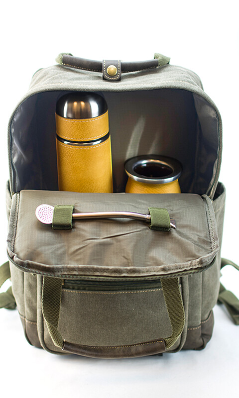 MATERA MOCHILA LANIN CANVAS OLIVA
