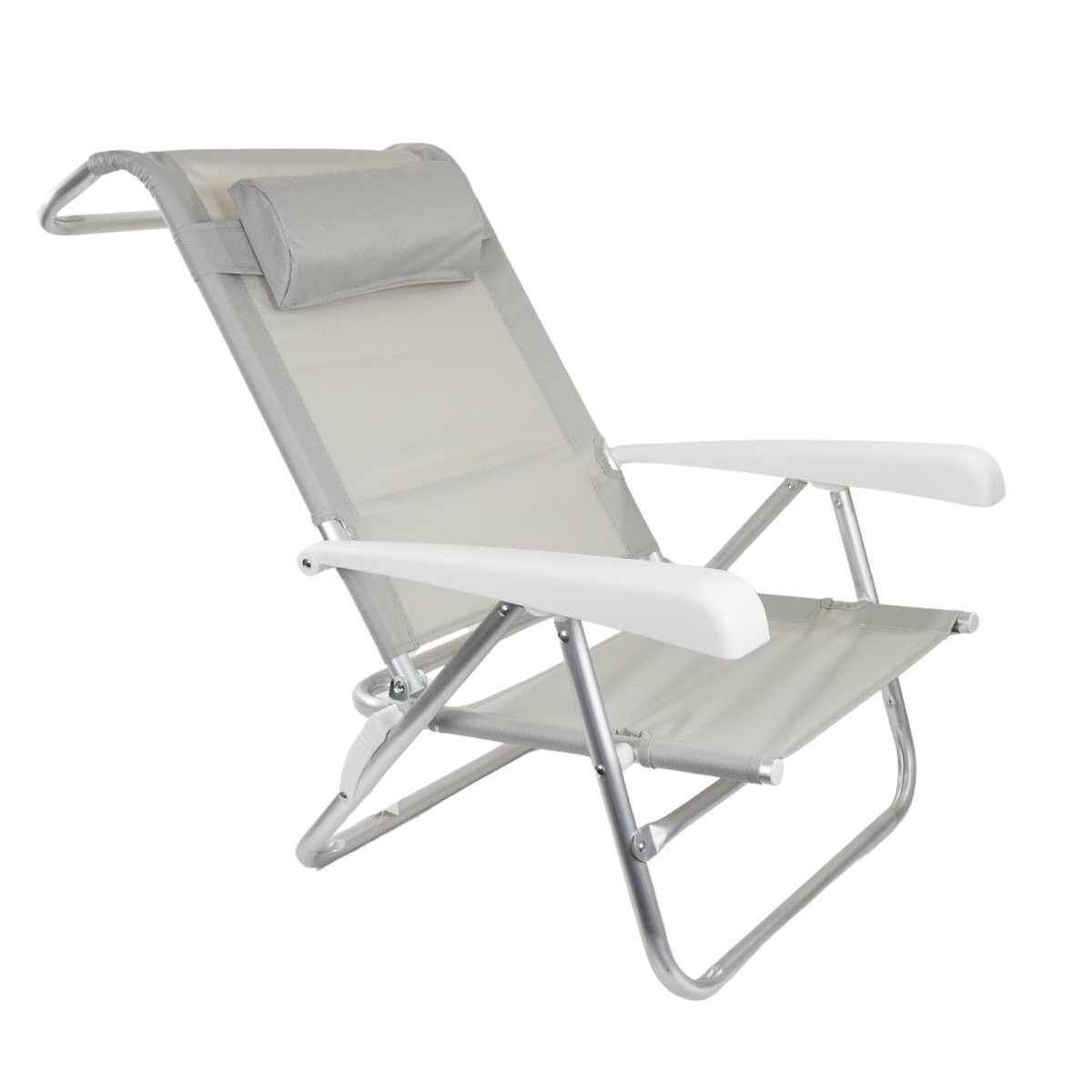 Silla baja de aluminio para playa 