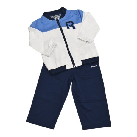 Equipo Deportivo Bebé Buzo Pantalón Reebok Classic Tricot Su Blanco/azul