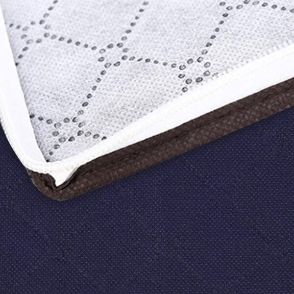 Caja Organizadora De Tela Guarda Mantas Ropa 60x45x30 Cm Color Variante Violeta