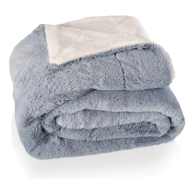 Frazada Reversible Polar Sherpa 2 Plazas 180x200 - Jean Frazada Reversible Polar Sherpa 2 Plazas 180x200 - Jean