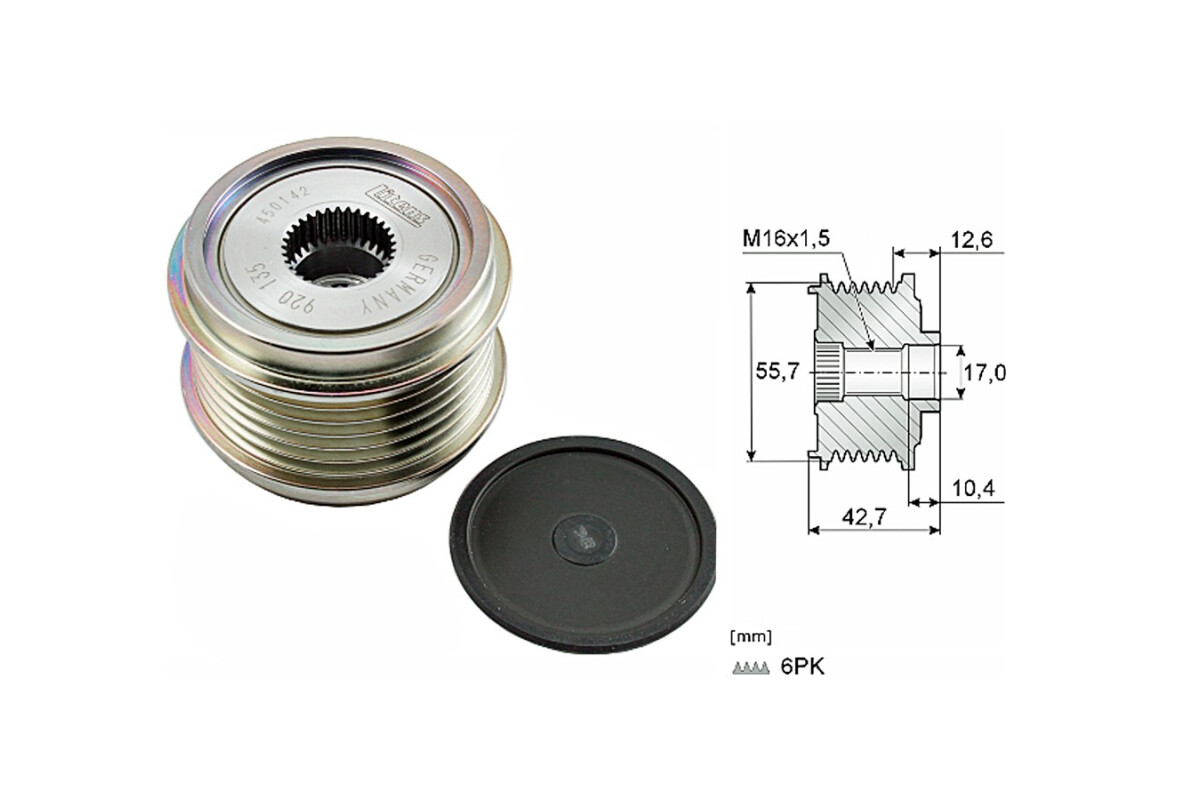 Polea Alternador Marcha Libre Audi Q7 07-15 Polea Alternador Marcha Libre Audi Q7 07-15