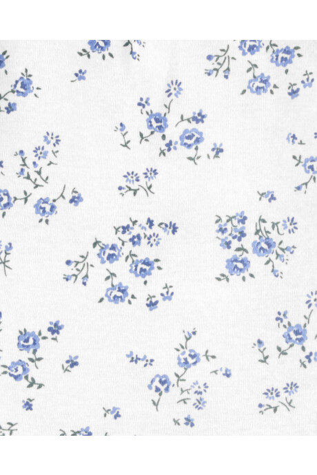 Body de algodón, manga con broderie, diseño floral Body de algodón, manga con broderie, diseño floral