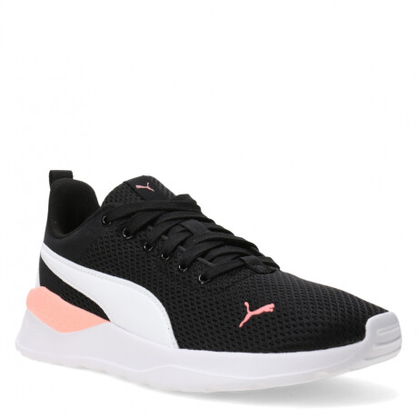 Championes de Mujer Puma Anzarun Lite Negro - Blanco - Rosado Salmon