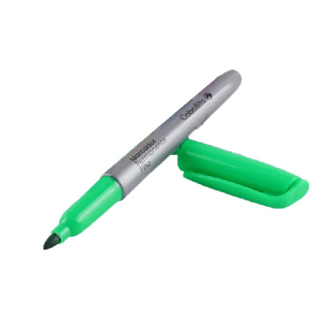 Marcador Caballito Permanente Fino Verde