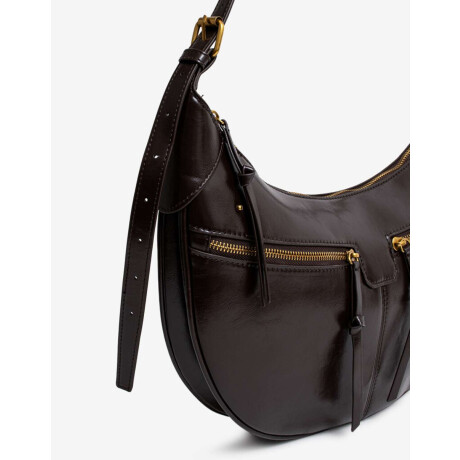 Cartera Formato Saca Marron Chocolate